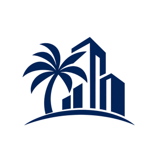 SBG palm tree and buildings icon